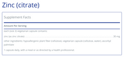 Zinc Citrate