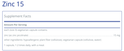 Zinc Picolinate (15 mg)