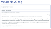 Melatonin (20 mg)