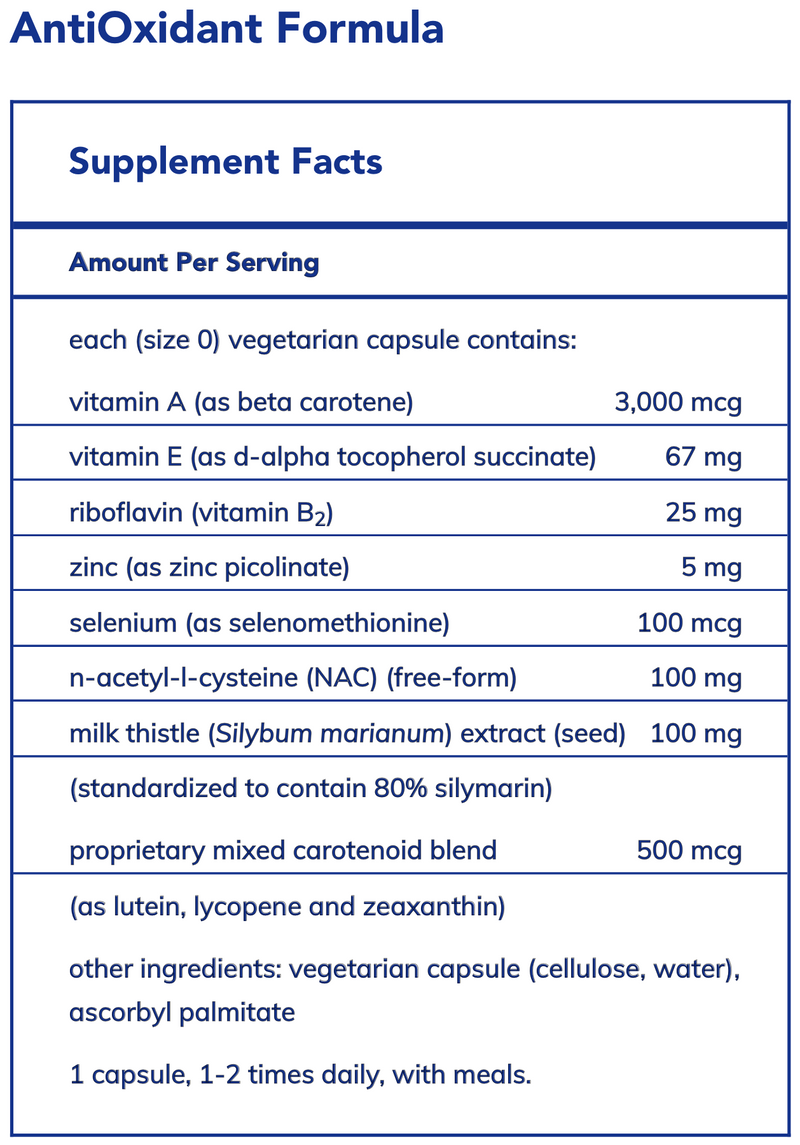 AntiOxidant Formula (120 Capsules)