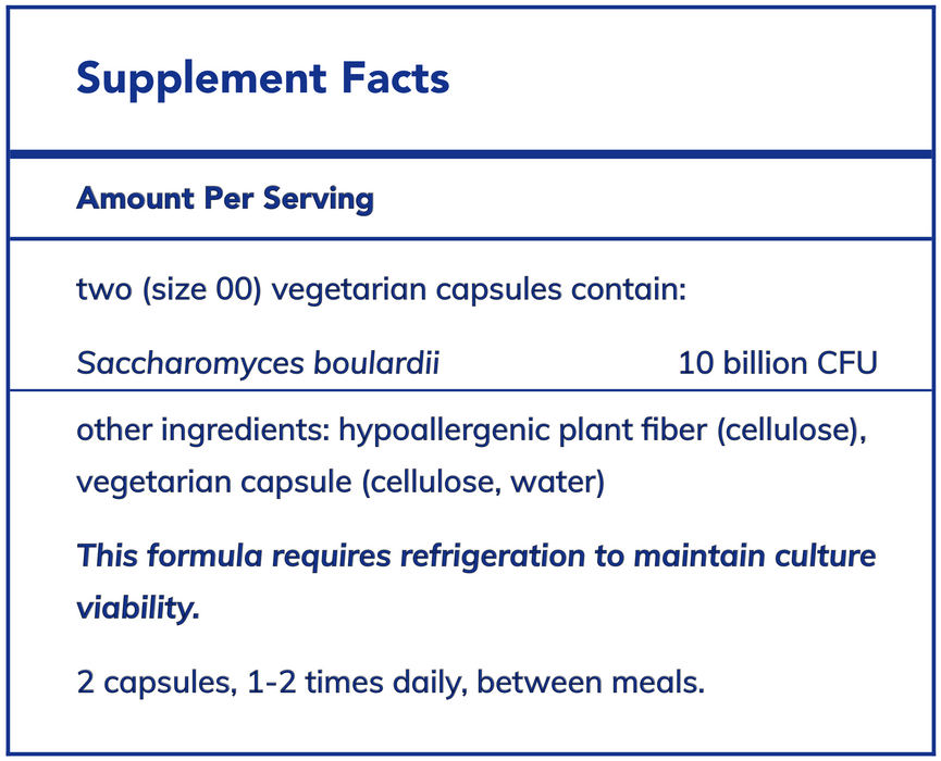 Saccharomyces Boulardii (60 Capsules)-Vitamins & Supplements-Pure Encapsulations-Pine Street Clinic