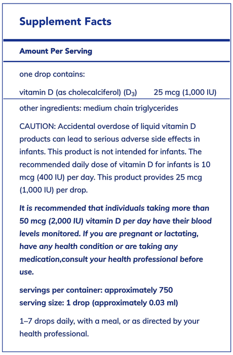 Liquid Vitamin D3 (22.5 ml)