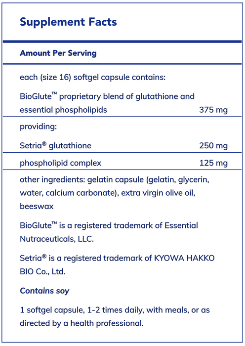 Liposomal Glutathione-Vitamins & Supplements-Pure Encapsulations-60 Softgels-Pine Street Clinic