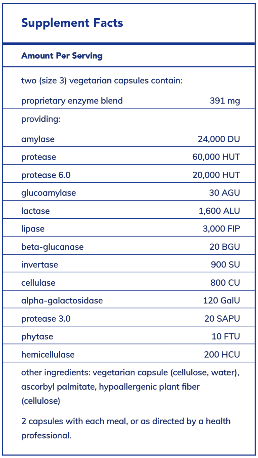 Pure Encapsulations - Digestive Enzymes Ultra - Capsules — Pine Street ...