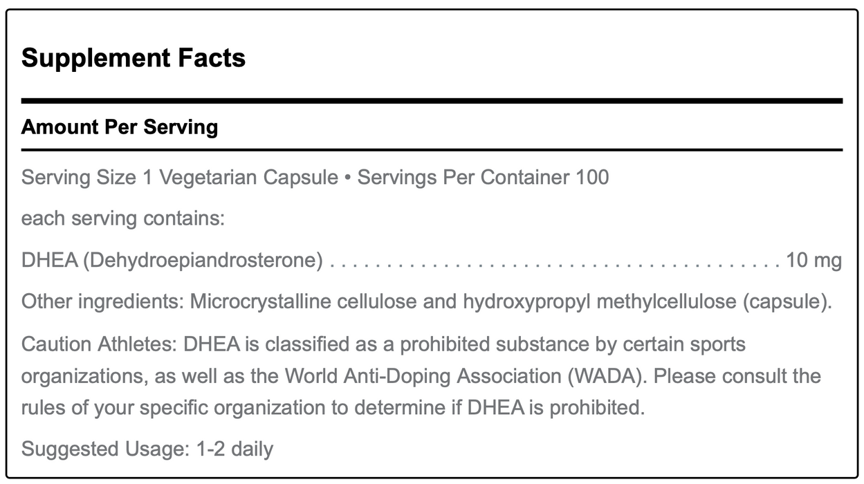 DHEA (10 mg) (100 Capsules)-Vitamins & Supplements-Douglas Laboratories-Pine Street Clinic