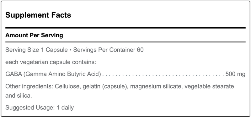 GABA (60 Capsules) (Douglas Laboratories)