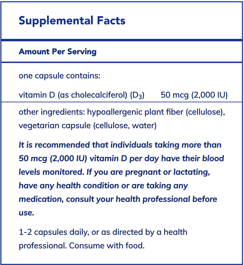 Vegan Vitamin D (2000 IU) (120 Capsules)