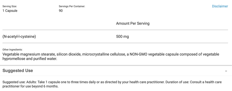 NAC SAP (90 Capsules)