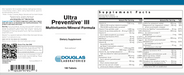 Ultra Preventive III (180 Tablets)-Vitamins & Supplements-Douglas Laboratories-Pine Street Clinic
