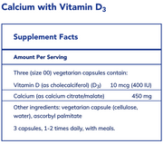 Calcium with Vitamin D3 (180 Capsules)