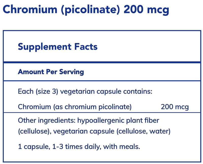Chromium (picolinate) (200 mcg)