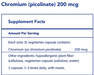 Chromium (picolinate) (200 mcg)-Pure Encapsulations-Pine Street Clinic