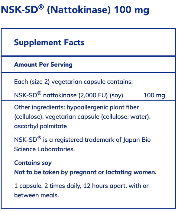 NSK-SD (Nattokinase) (100 mg)