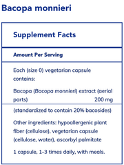 Bacopa monnieri (180 Capsules)