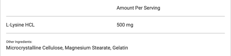 L-Lystine (500 mg)