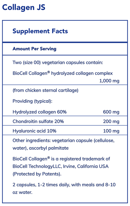 Collagen JS-Vitamins & Supplements-Pure Encapsulations-120 Capsules-Pine Street Clinic