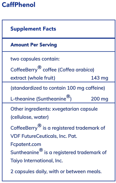 CaffPhenol (60 Capsules)-Vitamins & Supplements-Pure Encapsulations-Pine Street Clinic