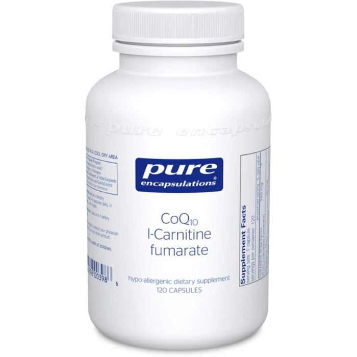 CoQ10 l-Carnitine Fumarate (120 Capsules)-Vitamins & Supplements-Pure Encapsulations-Pine Street Clinic