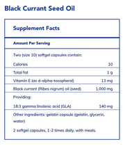Black Currant Seed Oil