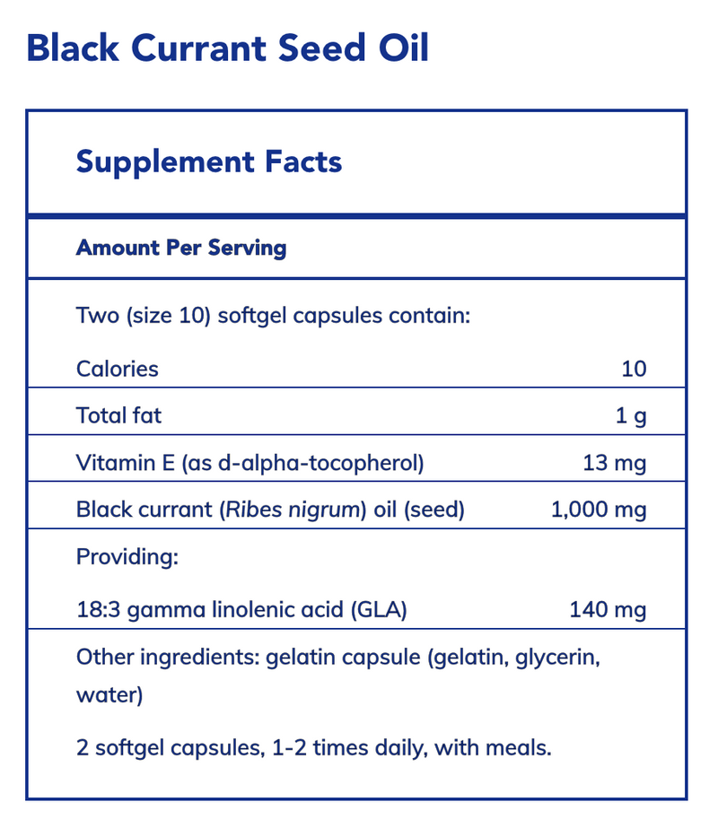 Black Currant Seed Oil
