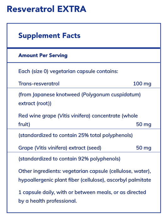 Resveratrol EXTRA-Vitamins & Supplements-Pure Encapsulations-60 Capsules-Pine Street Clinic