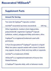 Resveratrol VESIsorb (90 Capsules)