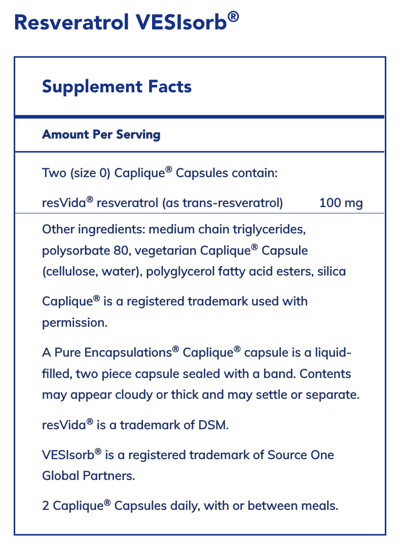 Resveratrol VESIsorb (90 Capsules)