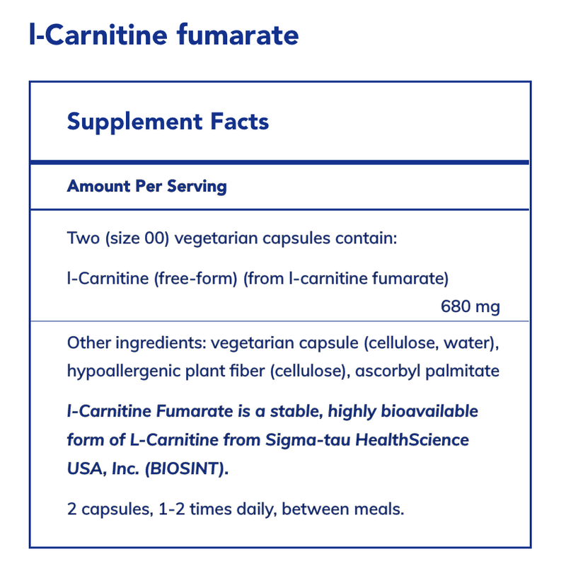 l-Carnitine fumarate (120 Capsules)