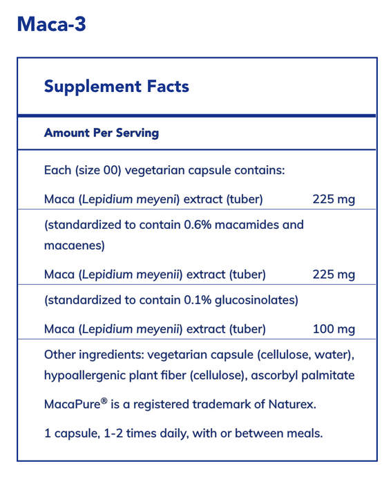 Maca-3-Vitamins & Supplements-Pure Encapsulations-60 Capsules-Pine Street Clinic