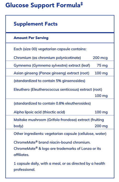 Pure Encapsulations - Glucose Support Formula - Capsules — Pine Street ...