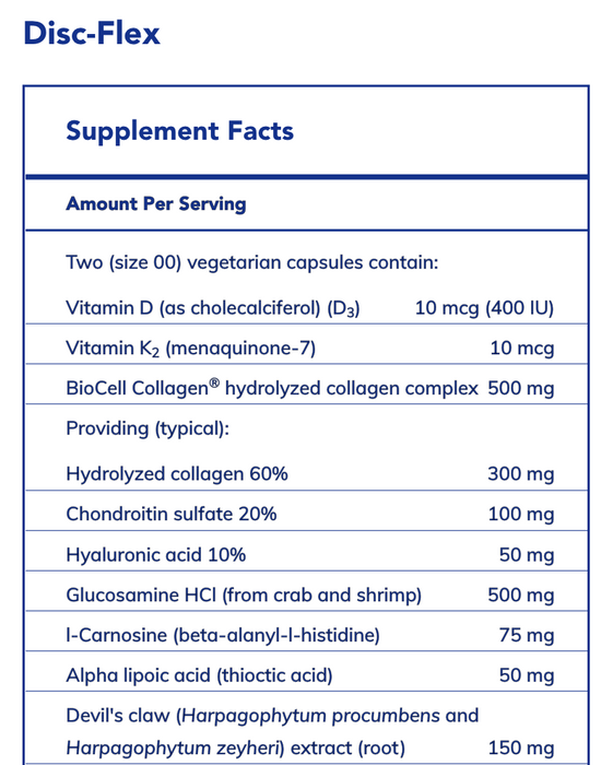 Disc-Flex-Vitamins & Supplements-Pure Encapsulations-120 Capsules-Pine Street Clinic