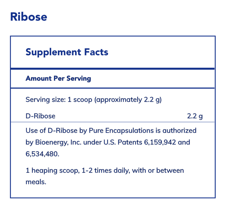 Ribose Powder (250 g)-Vitamins & Supplements-Pure Encapsulations-Pine Street Clinic