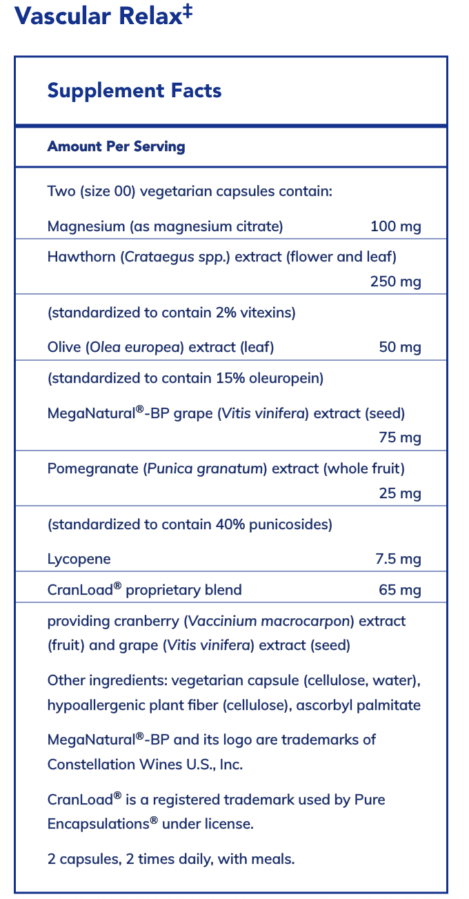 Vascular Relax (120 Capsules)
