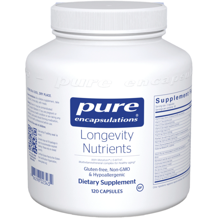Longevity Nutrients-Vitamins & Supplements-Pure Encapsulations-120 Capsules-Pine Street Clinic