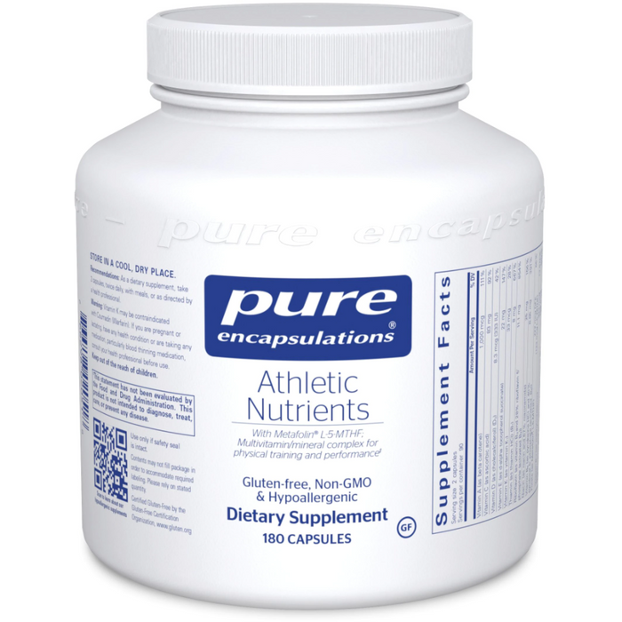 Athletic Nutrients (180 Capsules)-Vitamins & Supplements-Pure Encapsulations-Pine Street Clinic