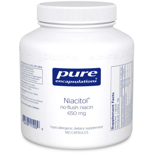 Niacitol (No-Flush Niacin) (650 mg) (180 Capsules)-Vitamins & Supplements-Pure Encapsulations-Pine Street Clinic