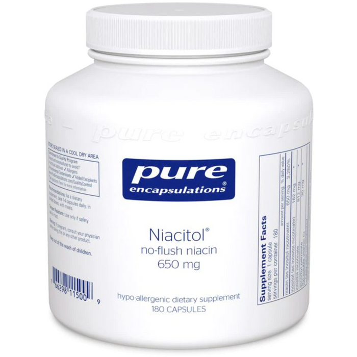 Niacitol (No-Flush Niacin) (650 mg) (180 Capsules)