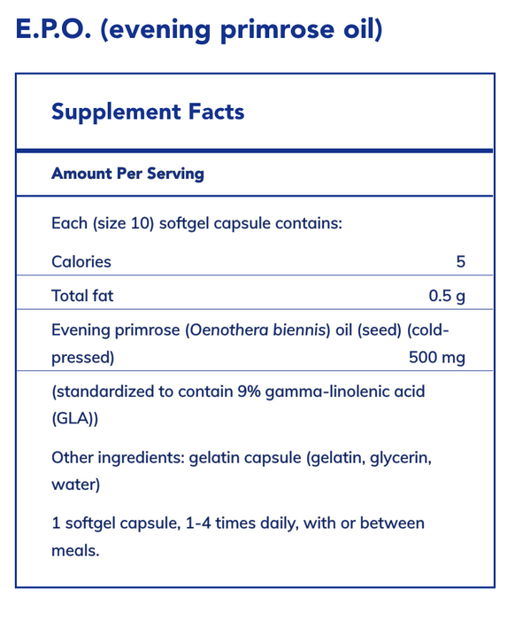 E.P.O. (Evening Primrose Oil)