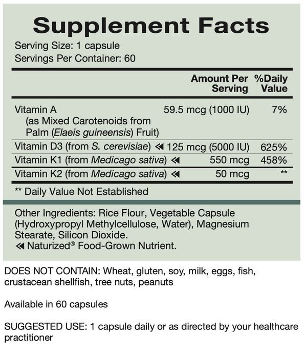 Vitamin D-A-K (60 Capsules)