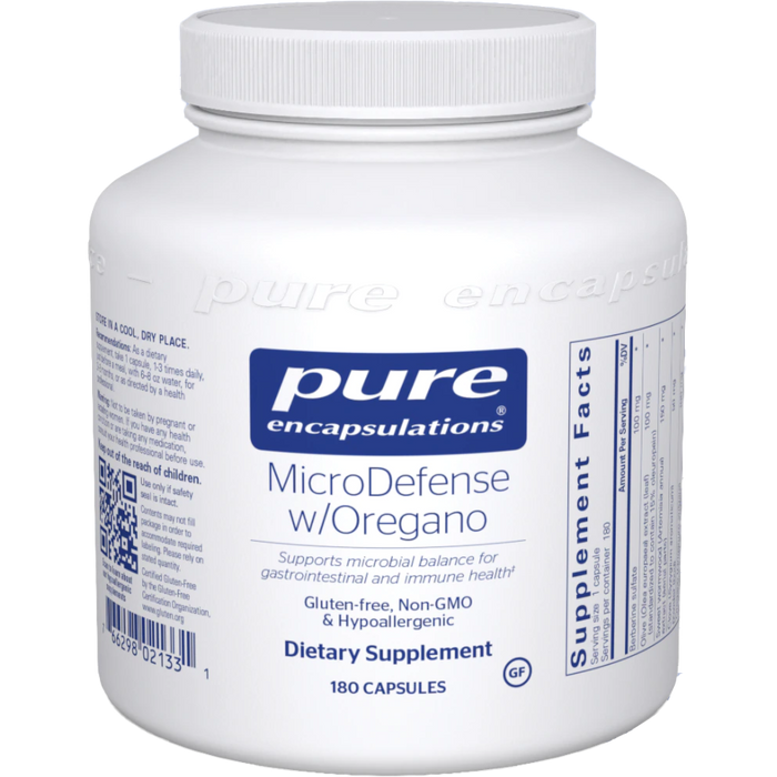 MicroDefense with Oregano-Vitamins & Supplements-Pure Encapsulations-90 Capsules-Pine Street Clinic