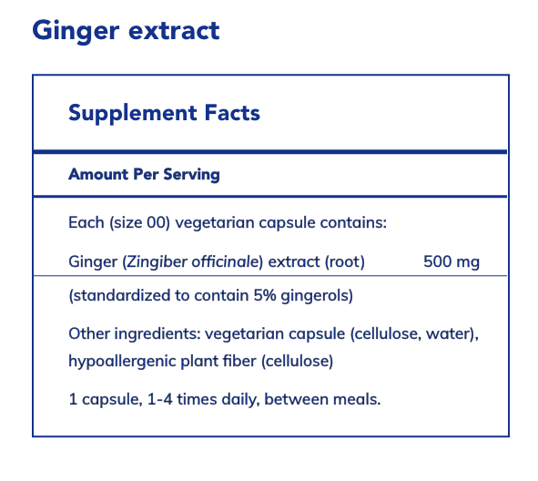 Ginger Extract (120 Capsules)