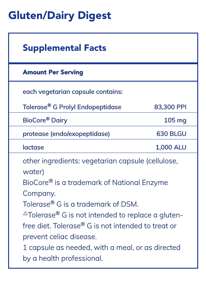 Gluten/Dairy Digest