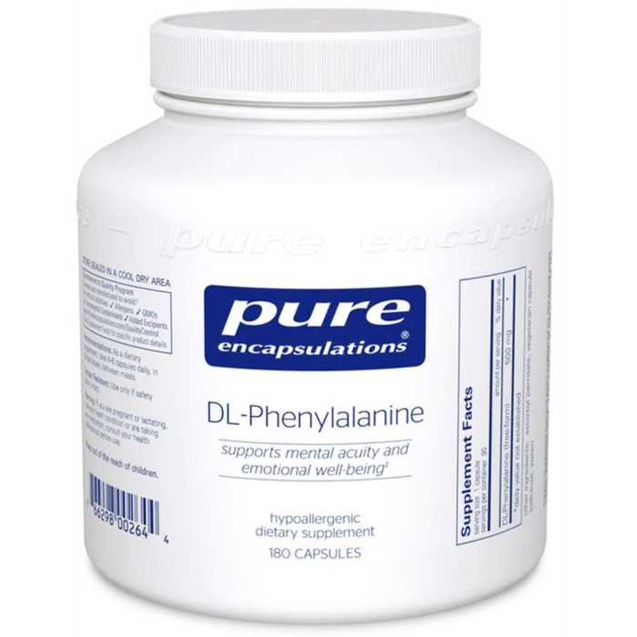 DL-Phenylalanine-Vitamins & Supplements-Pure Encapsulations-90 Capsules-Pine Street Clinic