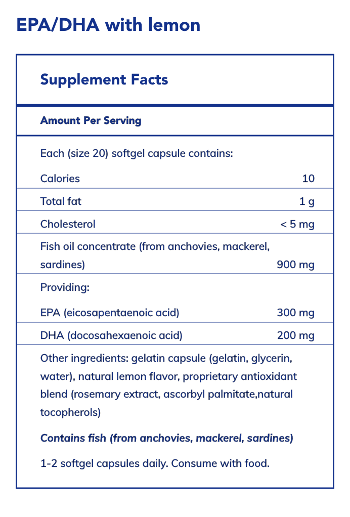 EPA/DHA with lemon (120 Softgels)