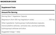 Magnesium Oxide (300 mg)