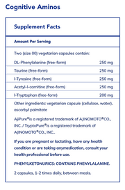 Cognitive Aminos (120 Capsules)