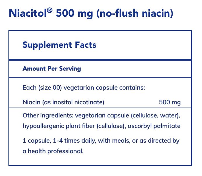 Niacitol (No-Flush Niacin) (500 mg)
