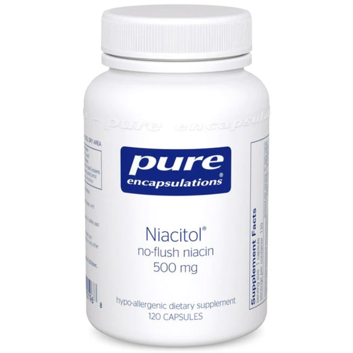 Niacitol (No-Flush Niacin) (500 mg)-Pure Encapsulations-Pine Street Clinic
