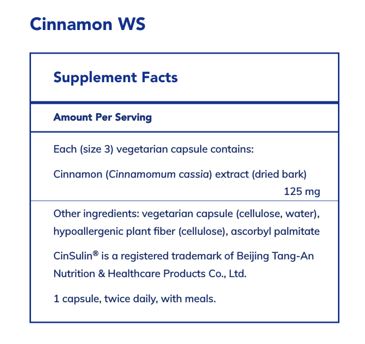 Cinnamon WS (120 Capsules)