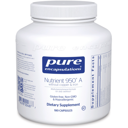 Nutrient 950 A Without Copper & Iron (180 Capsules)-Vitamins & Supplements-Pure Encapsulations-Pine Street Clinic